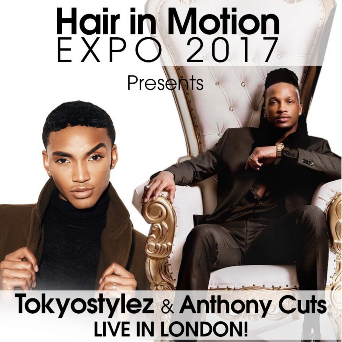 Celeb stylists Tokyo Stylez and Anthony Cuts headline Hair in Motion expo