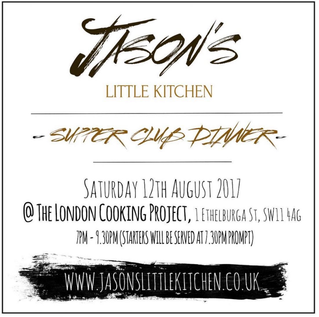Get tickets to the next Jason’s Little Kitchen 