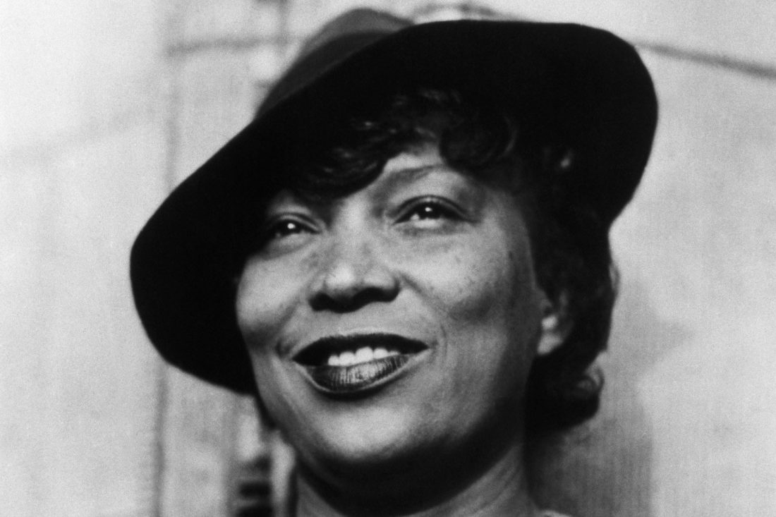 Corbis Images #IH023962 MAY ONLY BE USED IN CONNECTION WITH "American Masters: Zora Neale Hurston". All other uses are prohibited. ca. 1950s, Florida, USA [?] --- Zora Neale Hurston (1903-1960) studied anthropology under scholar Franz Boas. She wrote several novels, drawing heavily on her knowledge of human development and the African American experience in America. She is best known for --- Image by Revisiting a classic: Their Eyes Were Watching God