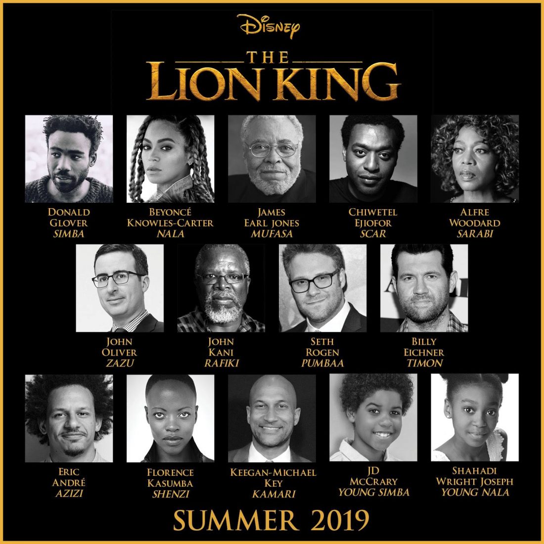 Beyoncé and Donald Glover confirmed to star in Disney’s Lion King!