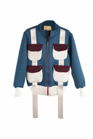 Children Pocket Teal Scuba Jacket £95 