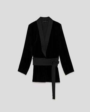Velvet Jacket with Sash Belt £79.99 