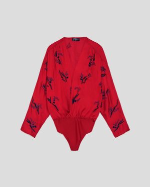  Bodysuit with Contrasting Embroidery £49.99 