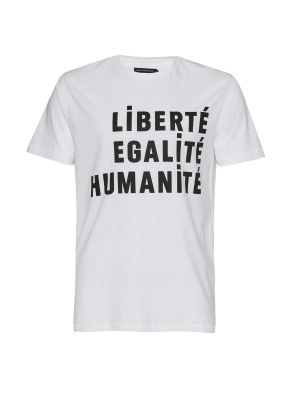 French Connection Egalite Slogan Cotton T-shirt £25 