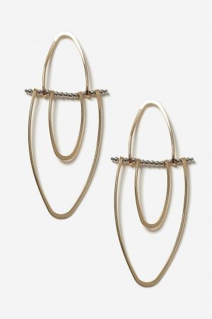 Split Oval Drop Earrings £10 