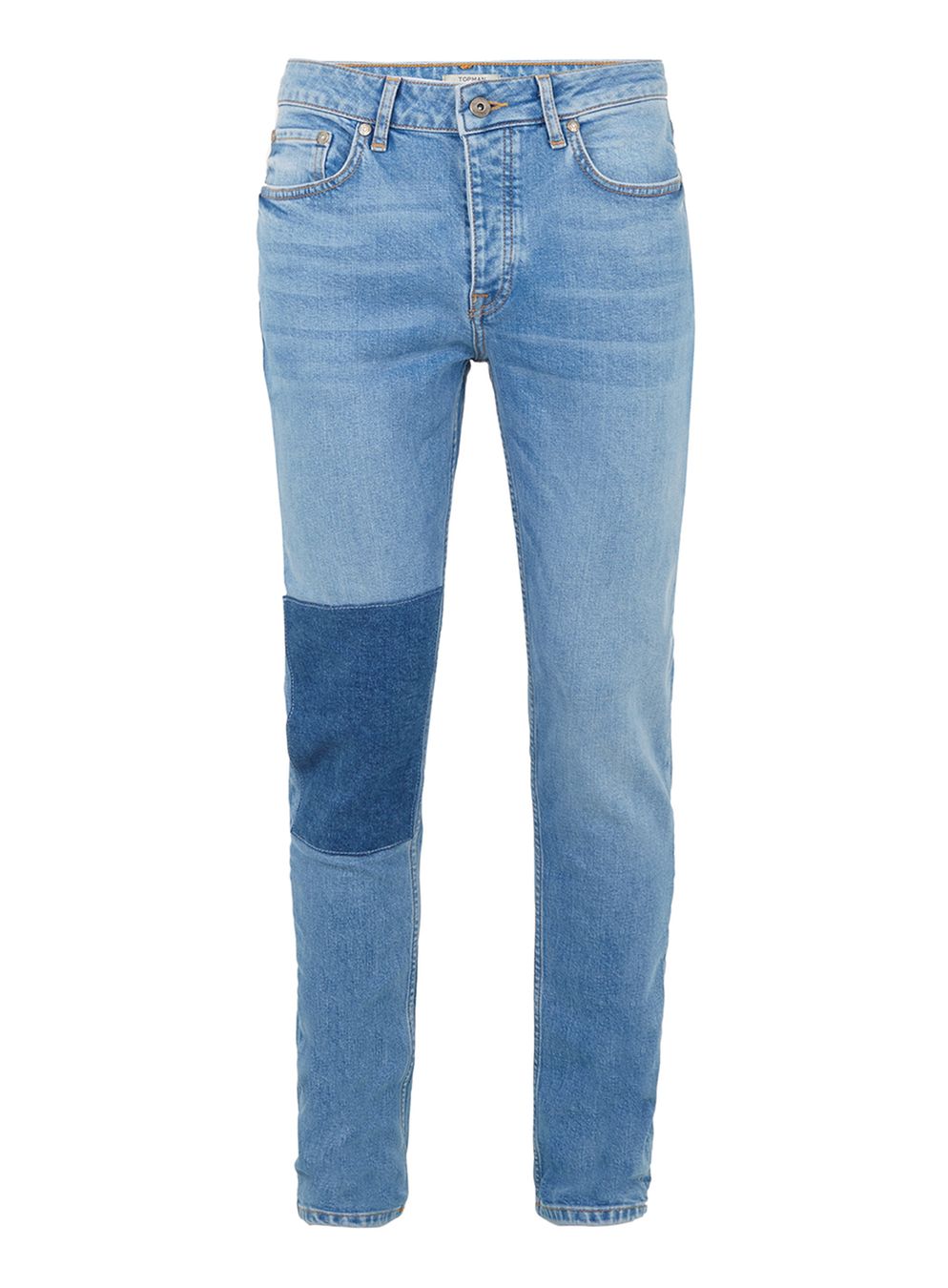 Mid Blue Patch Stretch Skinny Jeans £20 