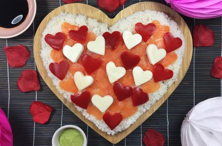 Sushi Heart Pizza: the perfect Valentine aphrodisiac