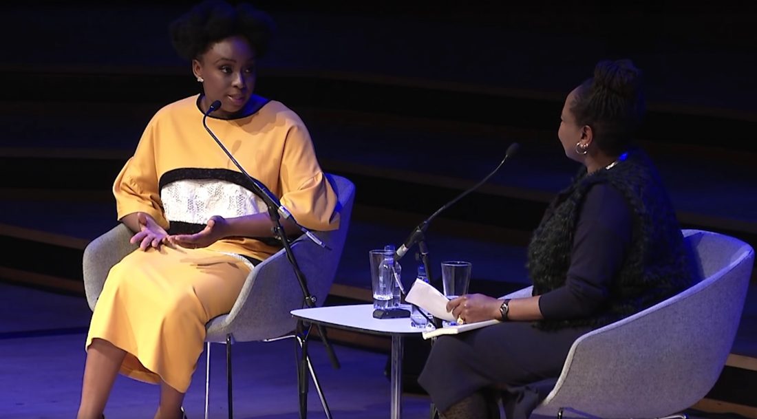 dear ijeawele Chimamanda Adichie speaking at the WOW Festival Image Credit- Southbank Centre