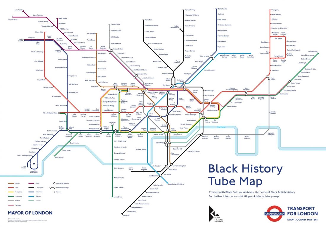 Black History Tube Map