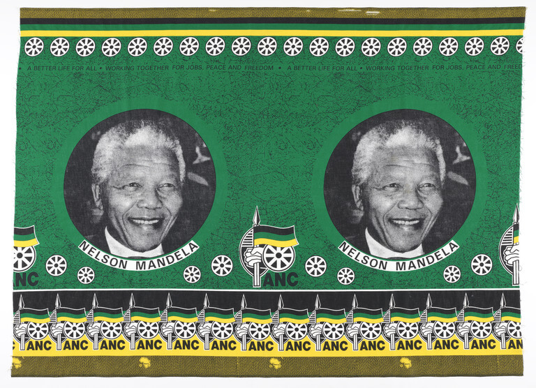 ANC Nelson Mandela commemorative cloth