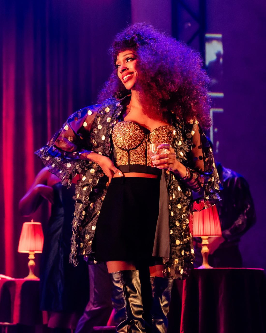 Woman on stage